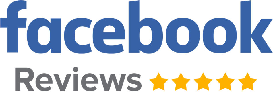 Facebook Reviews logo with five gold stars indicating excellent customer ratings for Statler Orthodontics